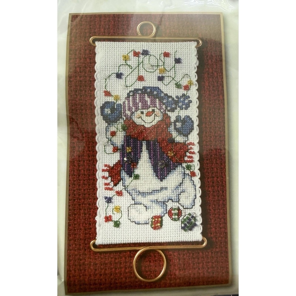 Holiday Greetings Mill Hill Joy Snowman Stitching Band Kit MH12-6301